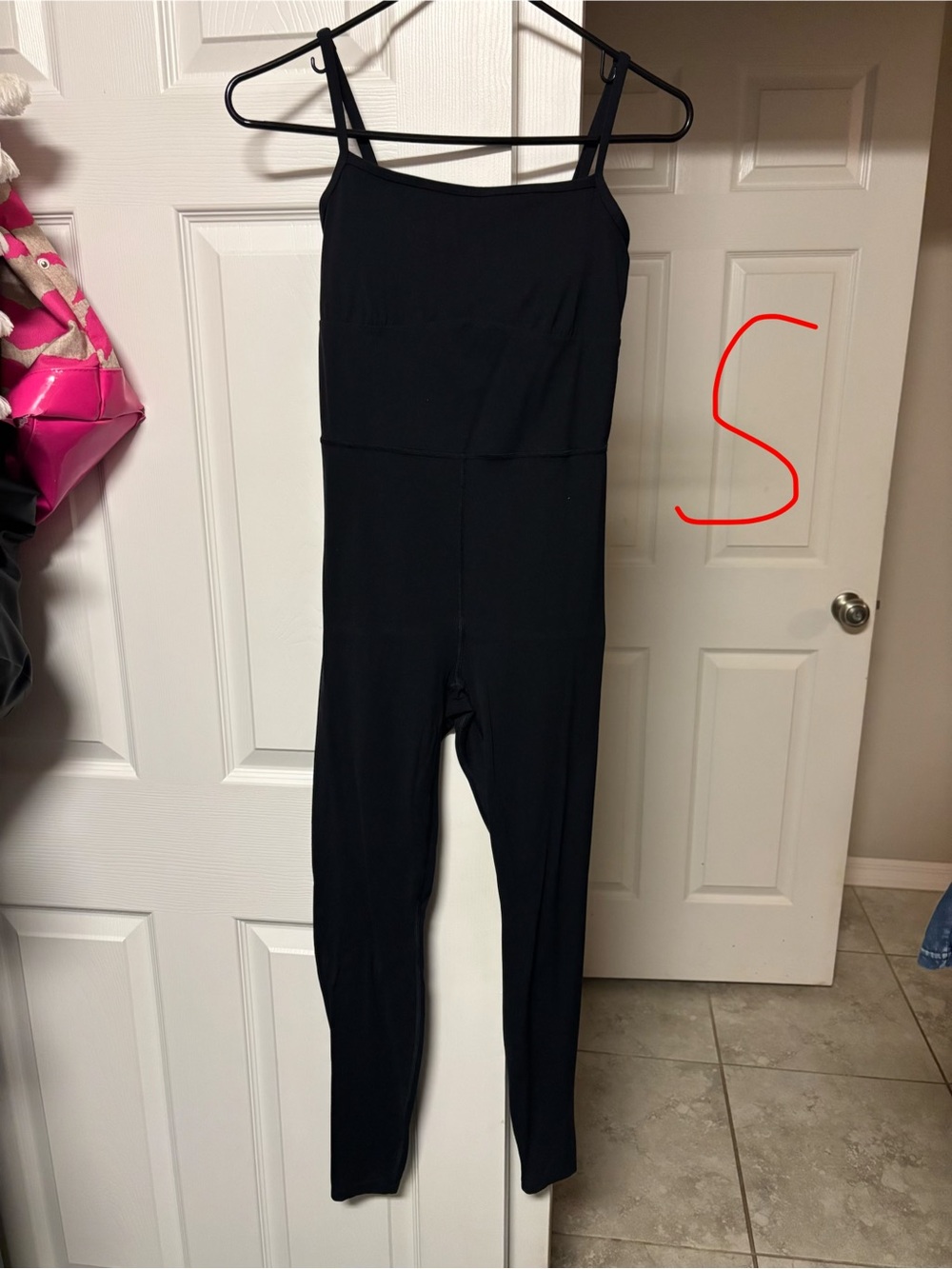 all in motion Black Spaghetti-Strap Jumpsuit